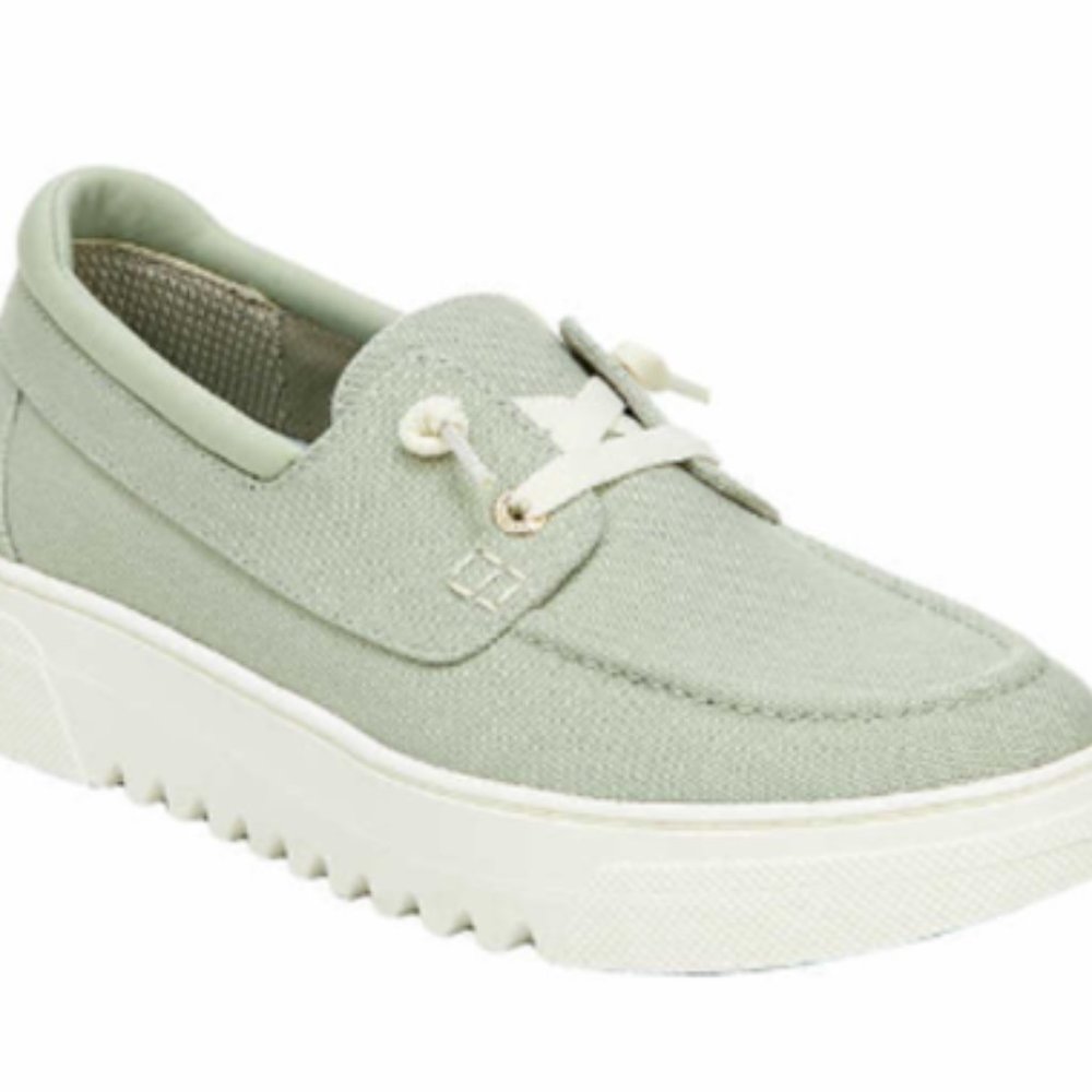 Dr. Scholls Women's Slip-on Boat Tennis Shoe Get green